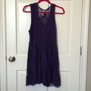 Free People Purple Lace Dress